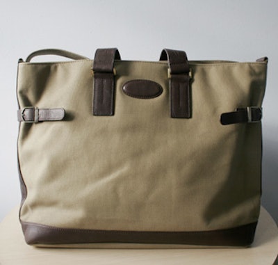 This cotton canvas travel tote ($119) from