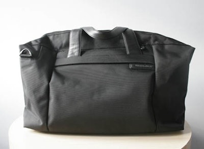 Made of water-resistant nylon, this large travel satchel ($139) from Briggs & Riley has a roomy main compartment and interior organization pockets for small items.