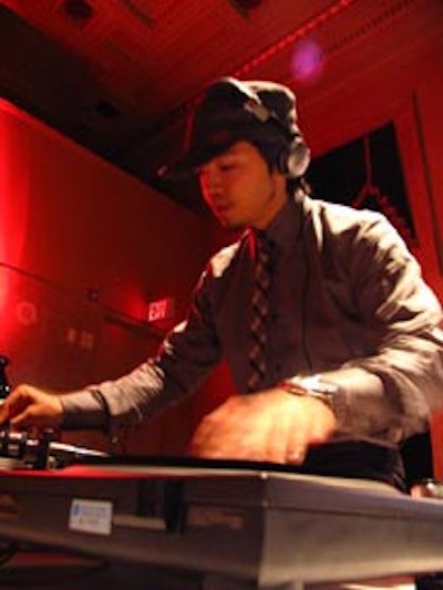 DJ Shingo dropped dope beats in the lounge.