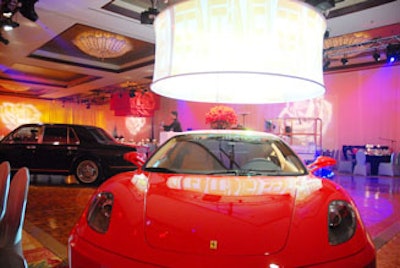 A red Ferrari was among the items bid on during the live auction.