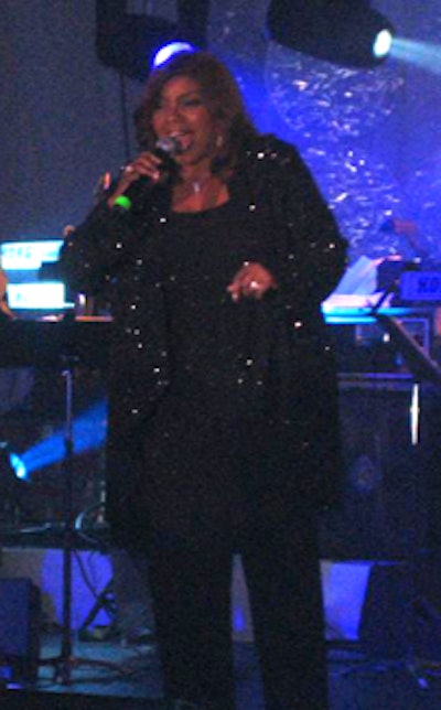 A high point of the evening was Gloria Gaynor performing her hit single 'I Will Survive.'