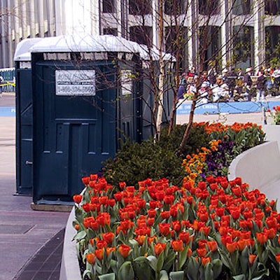 A Royal Flush provided portable toilet facilities.