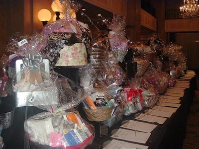 The evening included a silent auction.
