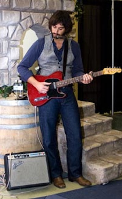 Bluesy buskers performed on Bourbon Street.