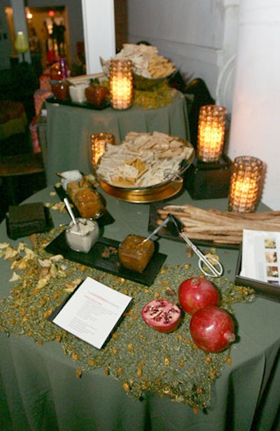 The Catering Company provided an Indian bread bar with a selection of delicious spreads.