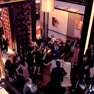 Guests mingled in the Chambers Hotel's lobby.
