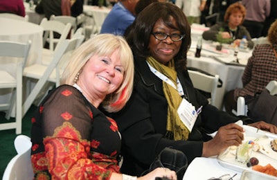 Attendees enjoyed the networking luncheon catered by Hudson Yards.