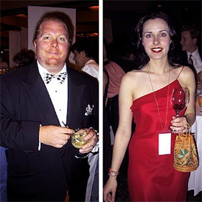 LEFT: Mario Batali of Esca, Babbo and Lupa. RIGHT: Kay Nelson of M. Young Communications handled press relations for the James Beard Foundation awards.