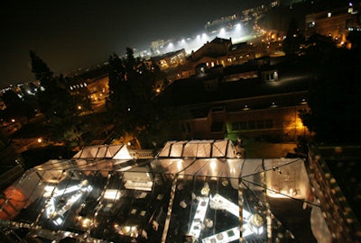 The party took over Royce Hall on UCLA's Westwood campus.