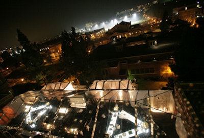 The party took over Royce Hall on UCLA's Westwood campus.