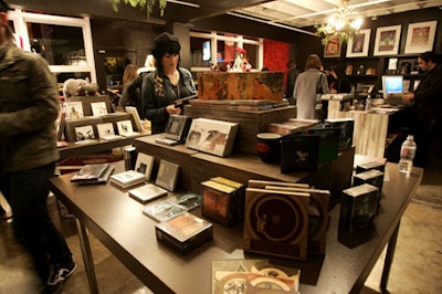 Rhino's customers can browse the goods at the pop-up this month.