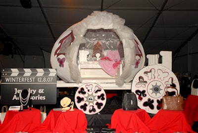 Cinderella's carriage was one of the many replicas created for the silent-auction vignettes.