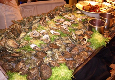 Fort Lauderdale restaurant Fish served up fresh oysters on the half shell with a variety of different sauces.