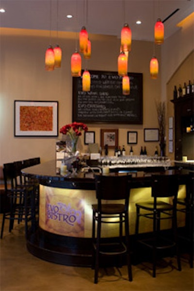 Evo Bistro can host private events and also offers catering services.