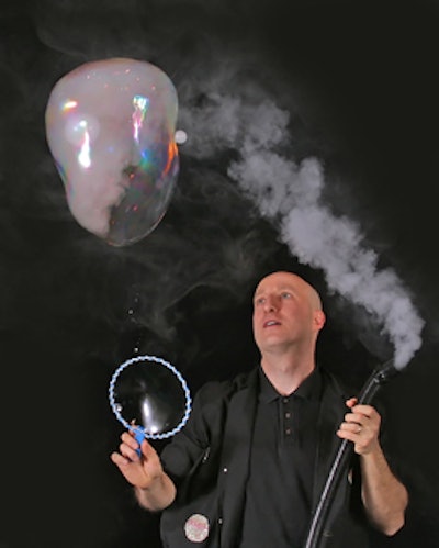 Casey Carle's 'BubbleMania: Comedy ... With a Drip!' act features bubbles of all shapes and sizes.