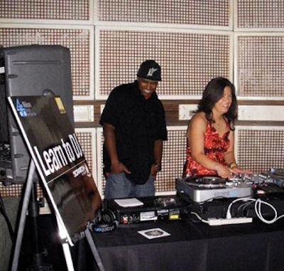 Guests at each event could get DJ lessons from pros.