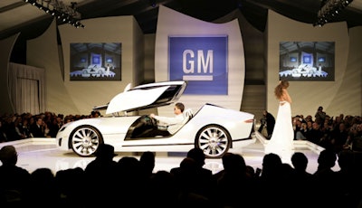 At last year's G.M. Style event, the cars were on display as much as the clothes.