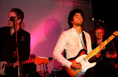Entourage star, Adrian Grenier's band the Honey Brothers were the evening's headlining entertainment.
