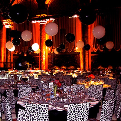Monroe Alechman and DeVinn Bruce designed this 70's-inspired go-go decor for the Breast Cancer Research Foundation's annual spring gala at Cipriani 42nd Street.