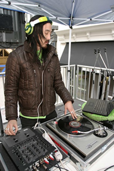 Steve Aoki performed a DJ set.
