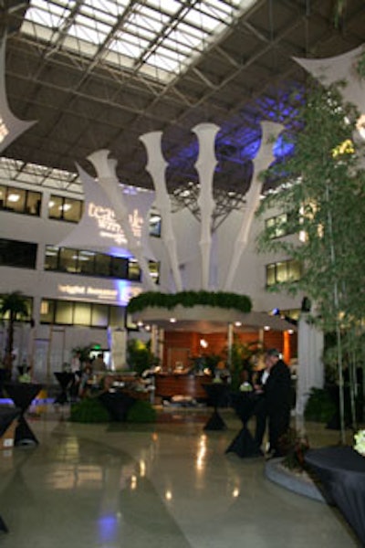 The Tampa Reo Center features a three-story atrium-style lobby.