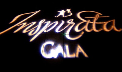 The Inspirata logo was projected onto the dance floor throughout the evening.