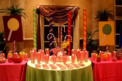Attendees left the event with a sugary sweet and a subtle hint to the 2009 theme-'Candy Land'-by indulging in the candy bar on their way out.