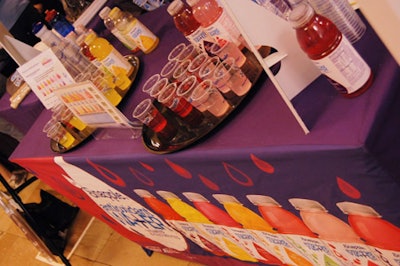 Snapple, one of the hosting sponsors, set up booths in the halls with free samples of antioxidant water.