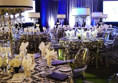 The Hilton's Toronto Ballroom was dressed in black and white for the CHMSE annual dinner.