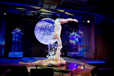 Performers from the Montreal-based Cirque du Soleil entertained guests.