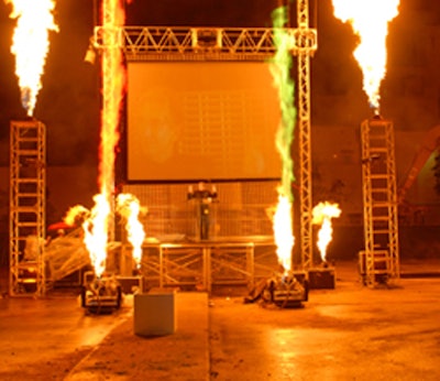 Sparktacular Inc. choreographed an impressive pyrotechnic show in the heart of South Beach.