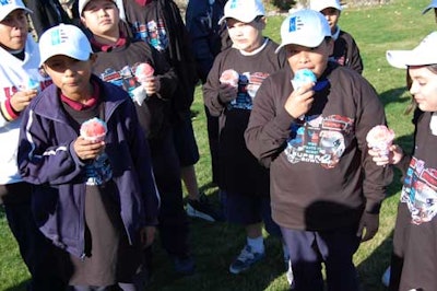 Snowcones and popcorn were the snacks of choice at the hole-in-one event.