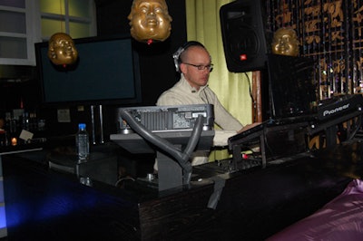 The DJs for the night included Mikey Lights (pictured) and DJ Cassidy.