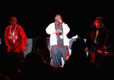 Rapper T-Pain opened for surprise performer Akon.
