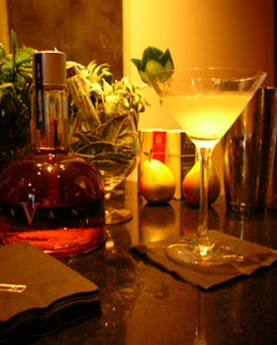 The Spa Martini was served to guests as they arrived at the Setai's spa.