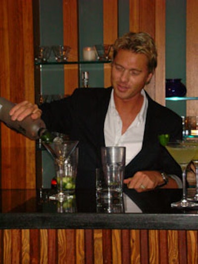 Master mixologist Alex Michael Ott demonstrated how to create the four signature cocktails served at the spa event.
