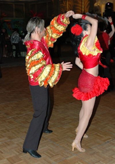 Glitter Productions also provided salsa dancers to keep the energy high on the dance floor.