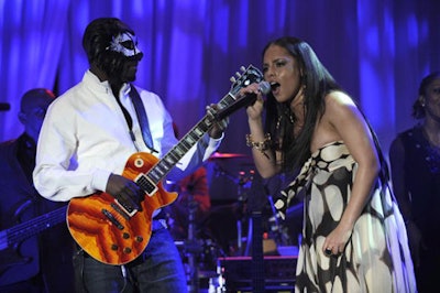 Alicia Keys performed at Clive Davis's annual pre-Grammy party on Saturday.