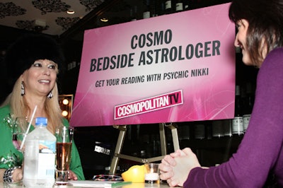 Psychic Nikki gave guests a glimpse into their futures with astrology readings.