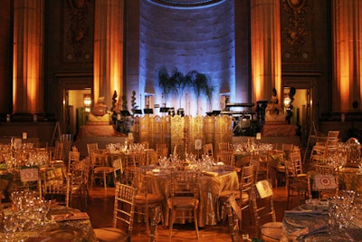 The Mellon Auditorium glittered gold for the midwinter gala.