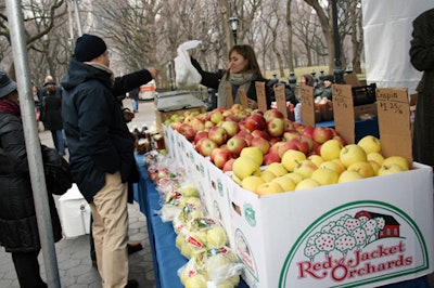 Along with a snack area from Pride of New York, Central Park also offered a greenmarket at the event.