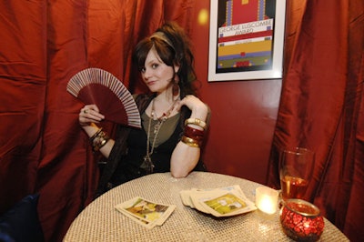 Fortune-teller Brooke Stubbing offered guests a glimpse into their future.