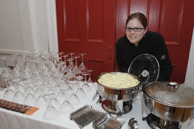 Chef Elizabeth Peck of Peckish continued the Bond theme with a mashed-potato martini bar.