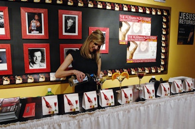 The Russian roulette martini bar had guests taking their chances, with the bartender choosing which of three cocktails to serve.