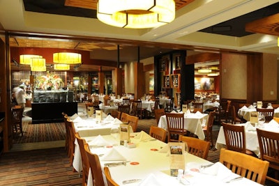 The flexible private space can accommodate about 10 to 150 guests.