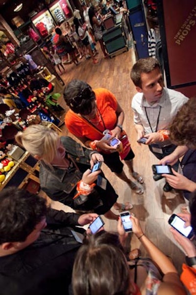 Fig. 7: Location-Based Social NetworksChecking in on Gowalla at the Mashable Connect conference in Orlando in May