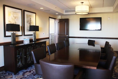 The Horizon Boardroom has seating for 10.