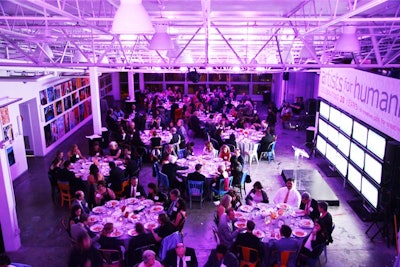 The dinner took place at the Artists for Humanity Epicenter.