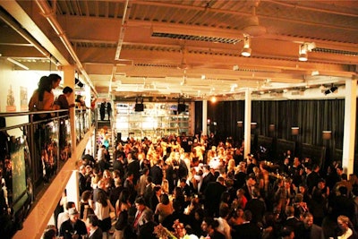 The after-party took place on the center's first floor.