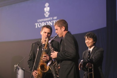 A group of University of Toronto music students performed before the campaign announcement in Convocation Hall. A total of 71 students from the university's Faculty of Music performed during the event.